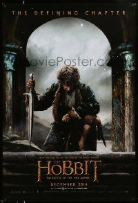 3r833 HOBBIT: THE BATTLE OF THE FIVE ARMIES teaser DS 1sh '14 Martin Freeman as Bilbo Baggins!