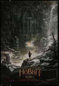 3r835 HOBBIT: THE DESOLATION OF SMAUG teaser DS 1sh '13 cool image of Bilbo outside Erebor!