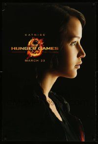 3r858 HUNGER GAMES teaser DS 1sh '12 cool image of Jennifer Lawrence as Katniss!