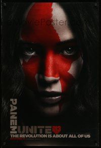 3r870 HUNGER GAMES: MOCKINGJAY - PART 2 teaser DS 1sh '15 close image of Lawrence as Katniss!