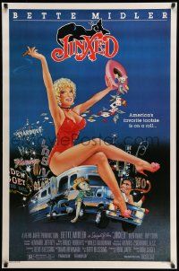 3r975 JINXED 1sh '82 directed by Don Siegel, sexy Bette Midler gambling artwork!