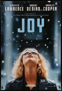 3r980 JOY style A teaser DS 1sh '15 Robert De Niro, Jennifer Lawrence in the title role!