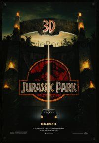 3r987 JURASSIC PARK teaser DS 1sh R13 Steven Spielberg, Richard Attenborough re-creates dinosaurs!