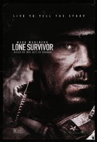 3s094 LONE SURVIVOR teaser DS 1sh '13 Mark Wahlberg, based on true acts of courage!