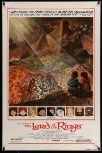 3s099 LORD OF THE RINGS style B 1sh '78 Ralph Bakshi cartoon from J.R.R. Tolkien, Tom Jung art!
