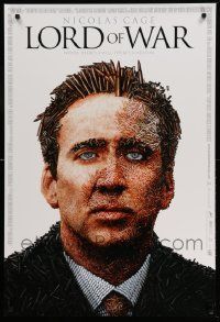 3s119 LORD OF WAR DS 1sh '05 wild bullet mosaic of arms dealer Nicolas Cage!