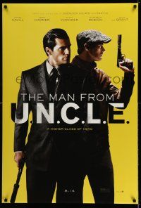 3s145 MAN FROM U.N.C.L.E. teaser DS 1sh '15 Guy Ritchie, Henry Cavill and Armie Hammer!