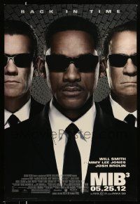 3s199 MEN IN BLACK 3 advance DS 1sh '12 Will Smith, Tommy Lee Jones, Josh Brolin, sci-fi sequel!
