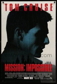 3s220 MISSION IMPOSSIBLE advance DS 1sh '96 Tom Cruise, Jon Voight, Brian De Palma directed!