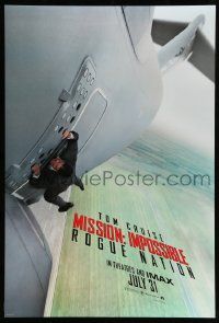 3s226 MISSION: IMPOSSIBLE ROGUE NATION teaser DS 1sh '15 Tom Cruise hanging off of airplane!