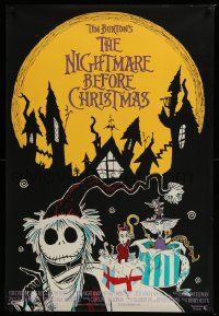 3s281 NIGHTMARE BEFORE CHRISTMAS int'l 1sh '93 Tim Burton, Disney, different image of Santa Jack!