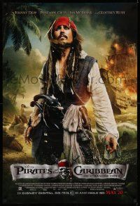 3s370 PIRATES OF THE CARIBBEAN: ON STRANGER TIDES advance DS 1sh '11 Depp as Captain Jack!