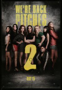 3s376 PITCH PERFECT 2 teaser DS 1sh '15 Kendrick, Banks, Wilson, cast facing to the front!