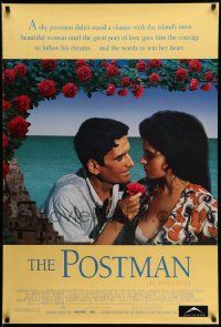 3s398 POSTMAN DS 1sh '95 Italian romance, Philipe Noiret, Massimo Troisi, Il Postino!