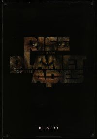 3s497 RISE OF THE PLANET OF THE APES style A teaser DS 1sh '11 prequel to the 1968 classic!