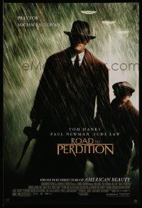 3s500 ROAD TO PERDITION DS 1sh '02 Mendes directed, Tom Hanks, Paul Newman, Jude Law!