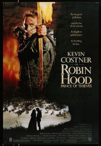 3s501 ROBIN HOOD PRINCE OF THIEVES 1sh '91 cool image of Kevin Costner, for the good of all men!