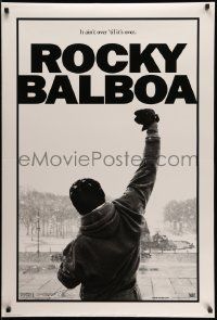 3s515 ROCKY BALBOA style A int'l teaser DS 1sh '06 boxing sequel, Sylvester Stallone w/fist in air!