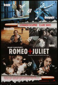 3s523 ROMEO & JULIET style C int'l DS 1sh '96 Leonardo DiCaprio, Claire Danes, Baz Luhrmann!