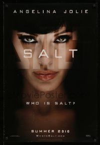 3s539 SALT teaser DS 1sh '10 portrait of sexy Angelina Jolie, Liev Schreiber!