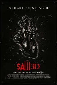3s550 SAW 3D advance DS 1sh '10 Tobin Bell, The Final Chapter in heart-pounding 3D!