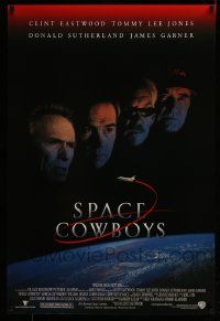 3s649 SPACE COWBOYS DS 1sh '00 astronauts Clint Eastwood, Tommy Lee Jones, Sutherland & Garner!