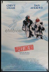 3s675 SPIES LIKE US 1sh '85 Chevy Chase, Dan Aykroyd, directed by John Landis!