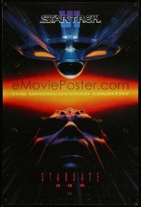 3s700 STAR TREK VI teaser 1sh '91 William Shatner, Leonard Nimoy, Stardate 12-13-91!