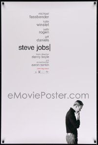 3s721 STEVE JOBS teaser DS 1sh '15 great isolated image of Michael Fassbender in the title role!