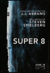 3s740 SUPER 8 teaser DS 1sh '11 Kyle Chandler, Elle Fanning, cool design & stormy image!