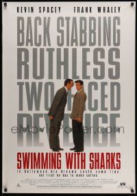 3s751 SWIMMING WITH SHARKS int'l 1sh '94 Kevin Spacey, Frank Whaley, ruthless two-faced revenge!