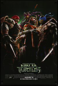 3s768 TEENAGE MUTANT NINJA TURTLES int'l advance DS 1sh '14 group image of the four heroes!