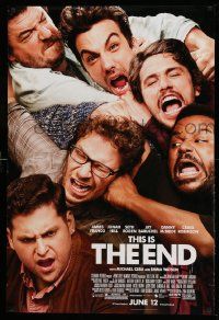 3s787 THIS IS THE END advance DS 1sh '13 James Franco, Jonah Hill, Seth Rogen, McBride!