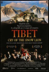 3s800 TIBET: CRY OF THE SNOW LION 1sh '02 Edwards, Harris, Knight, Robbins, Sarandon, and Sheen!