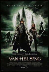 3s887 VAN HELSING advance DS 1sh '04 Hugh Jackman & Kate Beckinsale hunt vampires & werewolves!