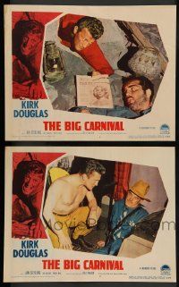 3t864 ACE IN THE HOLE 2 LCs '51 Billy Wilder classic, Kirk Douglas, The Big Carnival