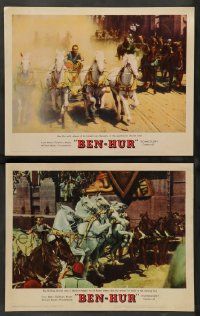 3t872 BEN-HUR 2 LCs '60 William Wyler classic religious epic, both with chariot scene!
