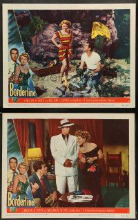 3t876 BORDERLINE 2 LCs '50 great images of Fred MacMurray & Claire Trevor, Raymond Burr!