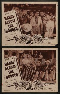 3t907 HANDS ACROSS THE BORDER 2 LCs R54 wonderful images of cowboy Roy Rogers!
