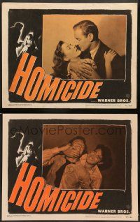 3t911 HOMICIDE 2 LCs '49 sexy Helen Westcott, Robert Douglas and Robert Alda!