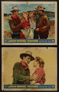 3t912 HONDO 2 3D LCs '53 cowboy western images of John Wayne, Geraldine Page, Ward Bond!