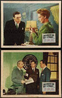 3t916 HOUSE ON 92nd STREET 2 LCs '45 Leo G. Carroll, Signe Hasso, Lloyd Nolan, Henry Hathaway!