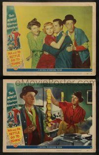 3t938 MA & PA KETTLE GO TO TOWN 2 LCs '50 great wacky images of Marjorie Main & Percy Kilbride!