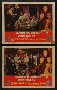 3t994 WITHOUT RESERVATIONS 2 LCs '46 John Wayne, Claudette Colbert & Don DeFore!
