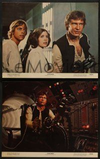 3t631 STAR WARS 5 color 11x14 stills '77 George Lucas classic sci-fi, Luke, Han, Leia!