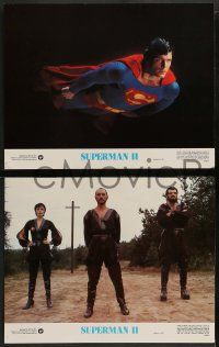 3t408 SUPERMAN II 8 color 11x14 stills '81 Christopher Reeve, Margot Kidder, Hackman & Beatty!