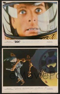 3t547 2001: A SPACE ODYSSEY 6 LCs R72 Stanley Kubrick sci-fi classic, Gary Lockwood, Keir Dullea!