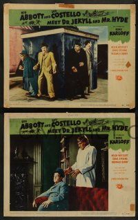 3t548 ABBOTT & COSTELLO MEET DR. JEKYLL & MR. HYDE 6 LCs '53 Bud & Lou meet Boris Karloff as monster