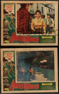3t637 APACHE WOMAN 4 LCs '55 Lloyd Bridges & Native American half-breed Joan Taylor!