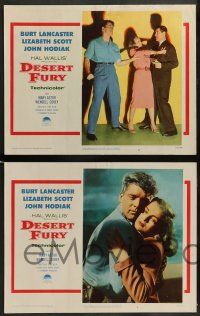 3t079 DESERT FURY 8 LCs R58 Burt Lancaster, gorgeous Lizbeth Scott, & John Hodiak, film noir!